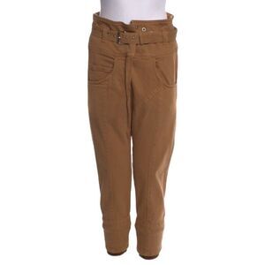 Rachel Comey Crossover Cropped Pants Brown Drop Crotch High Rise Women’s Size 0